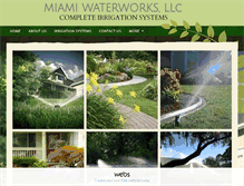 Tablet Screenshot of miamiwaterworksirrigation.com